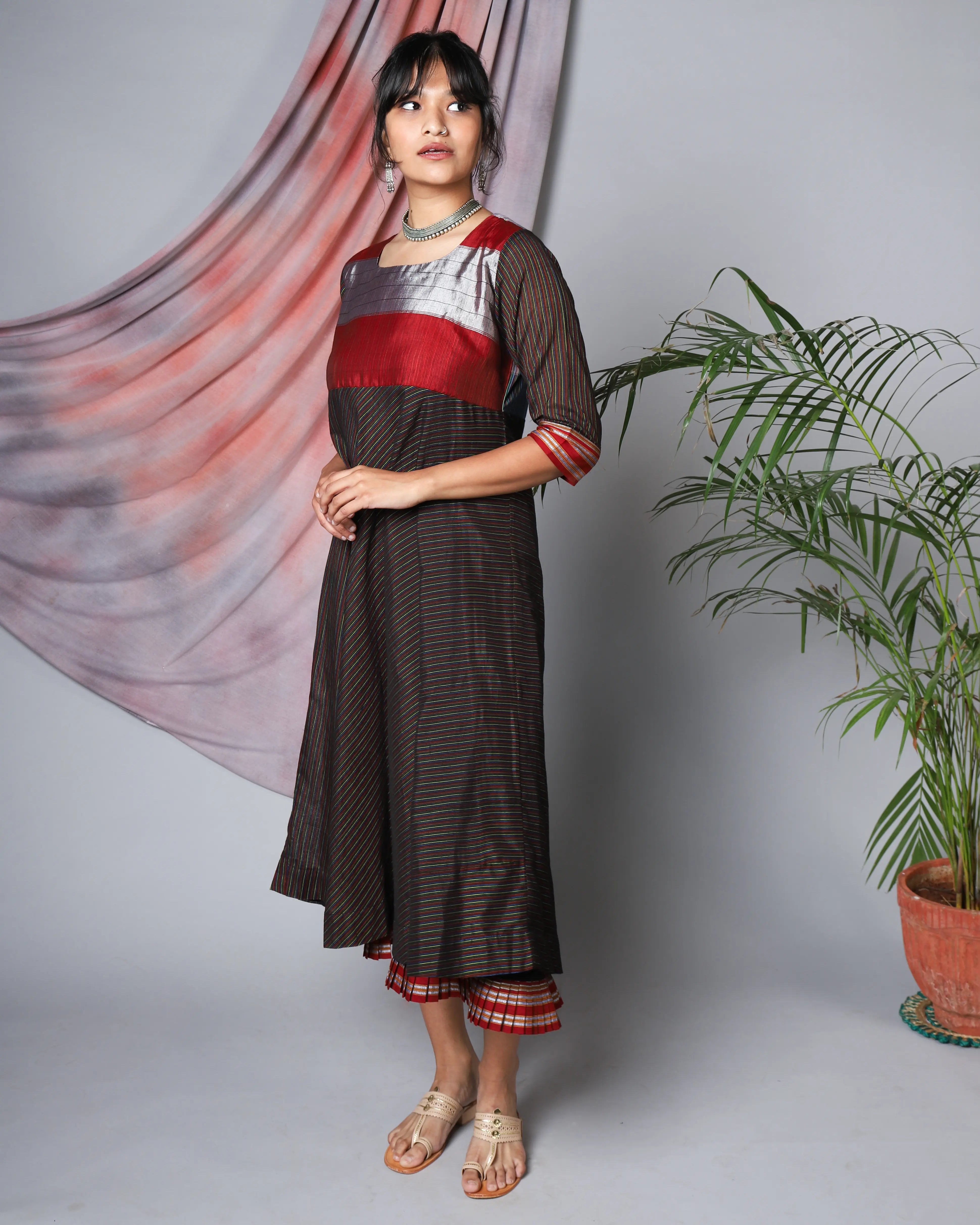 Katun Preet Ilkal Umbrella Cut Dress