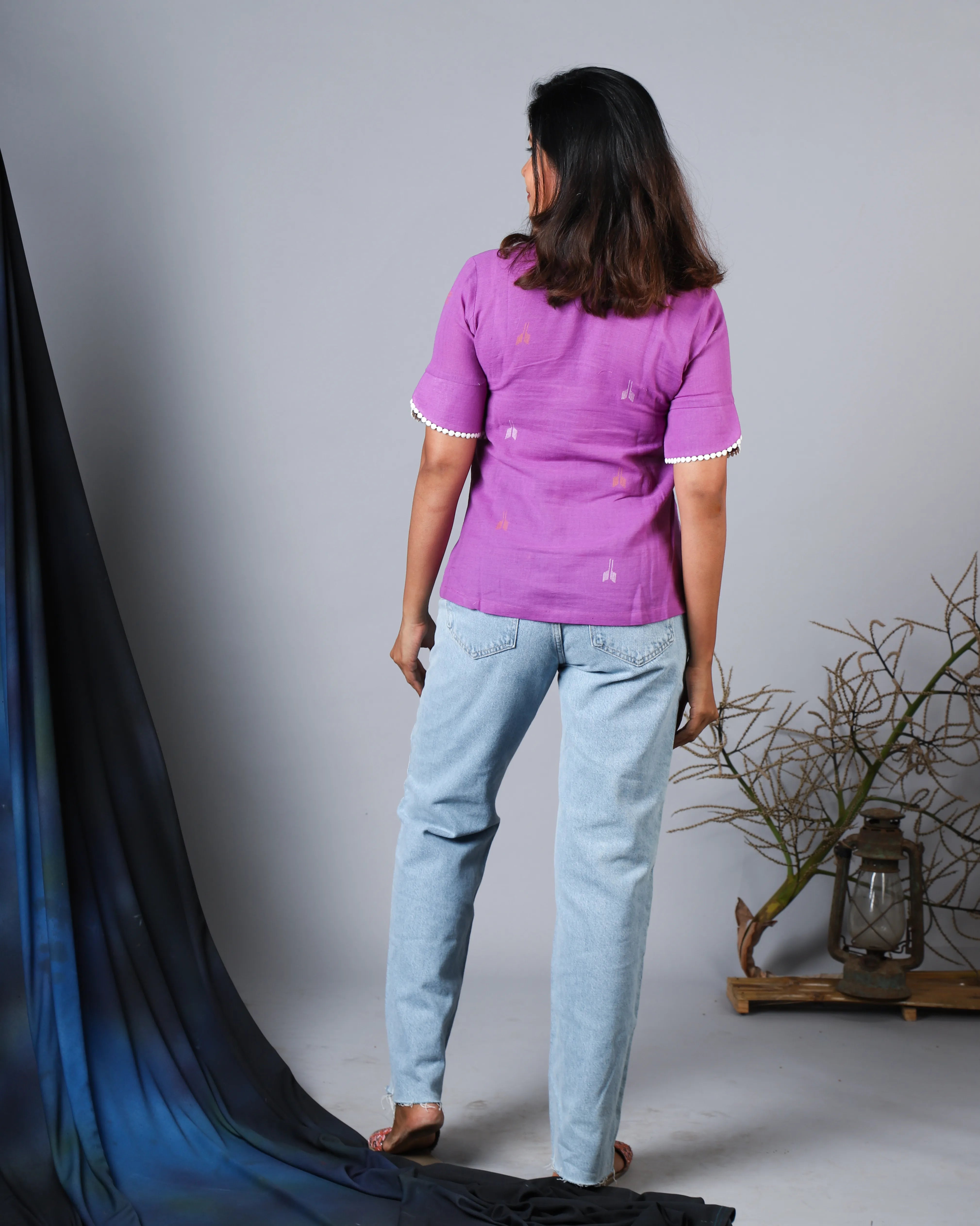 Katun Aadhya Collection - Khadi Jamdani Handloom Weave Fabric