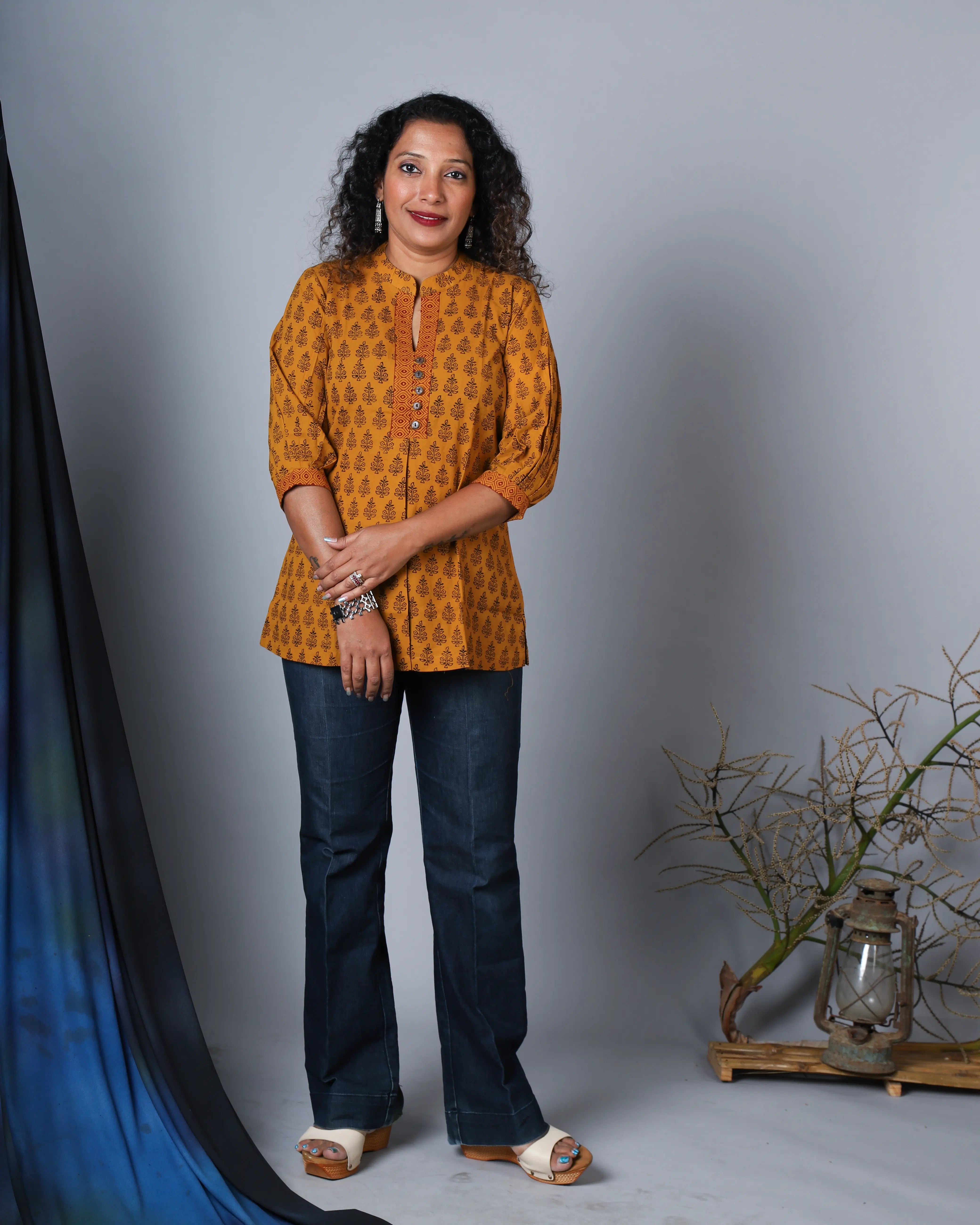 Katun Savani Collection - Traditional Bagh Print Tunic