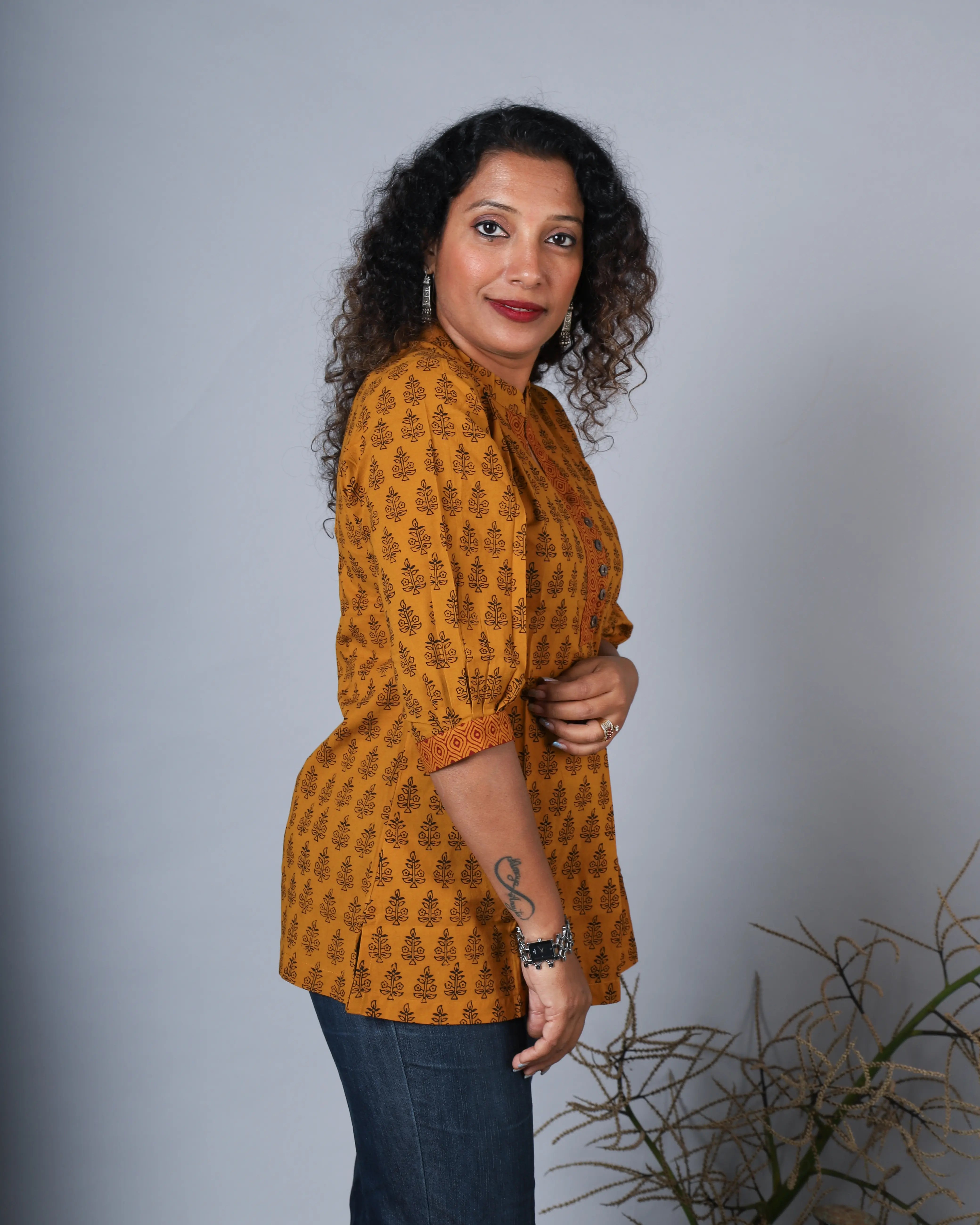 Katun Savani Collection - Traditional Bagh Print Tunic