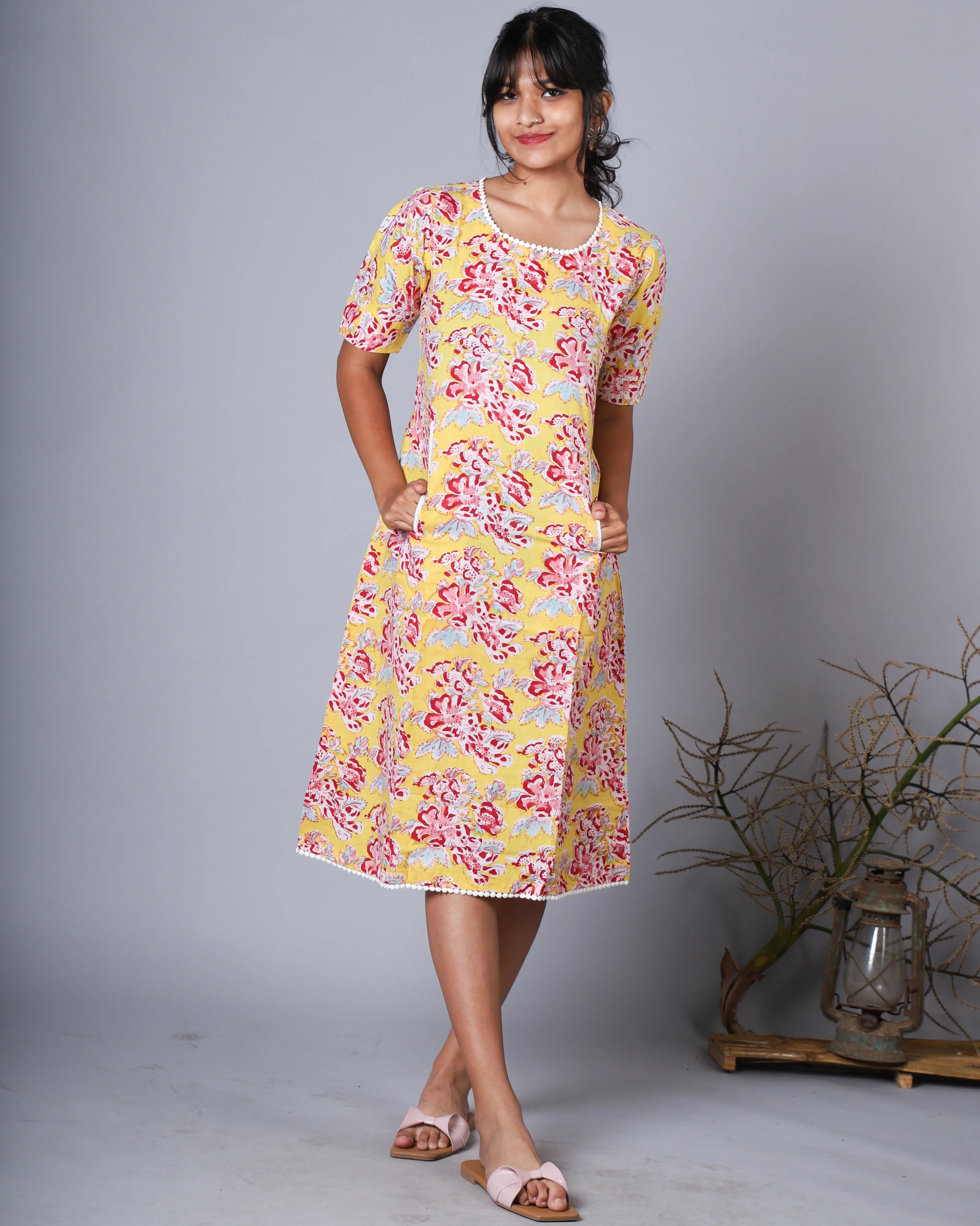 Katun Arpita Collection - Jaipur/Sanganeri Print with Natural Colours and Pigments