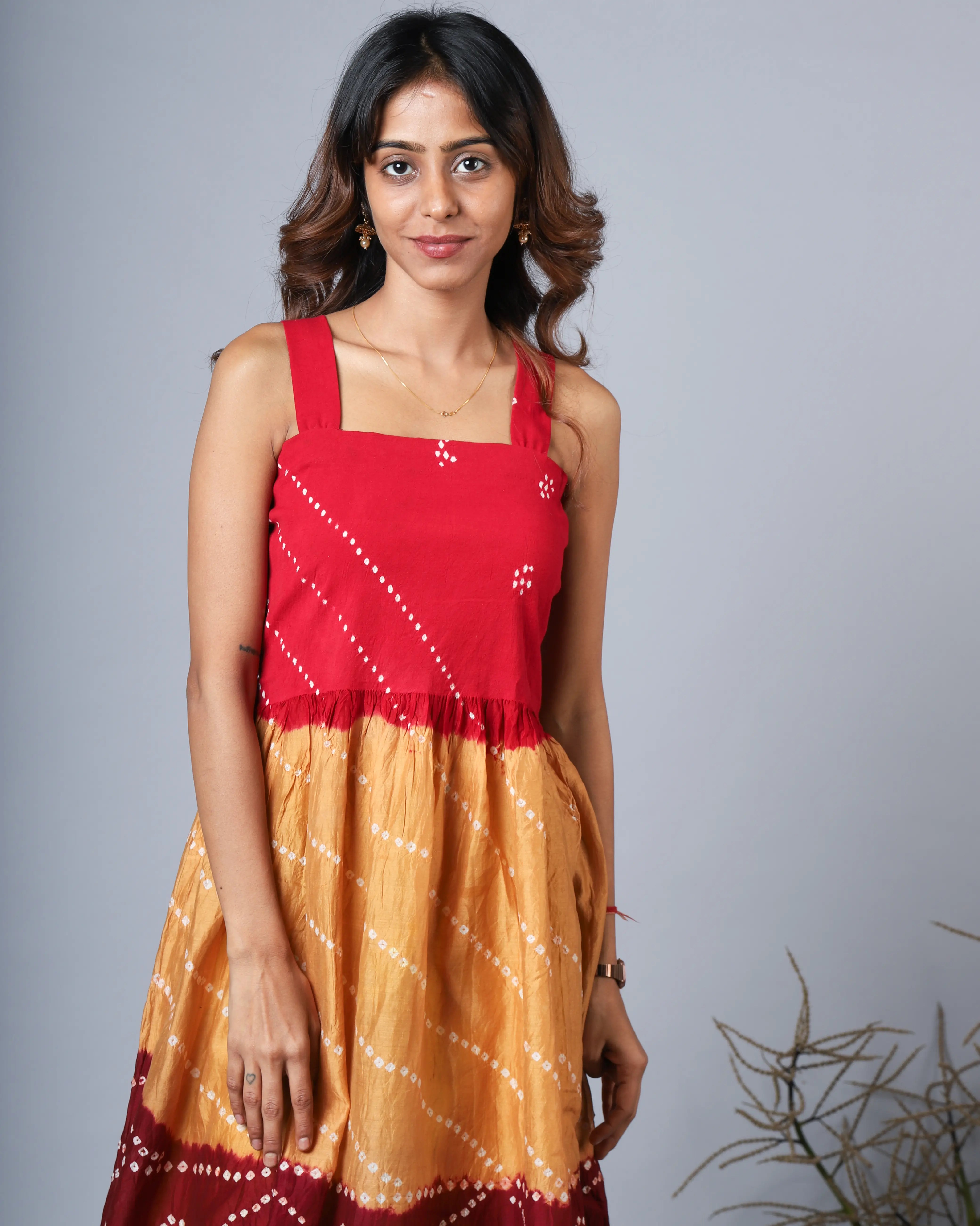 Katun Anmol Collection - Tie and Dye Kora Chanderi Fabric with Lycra at the Top