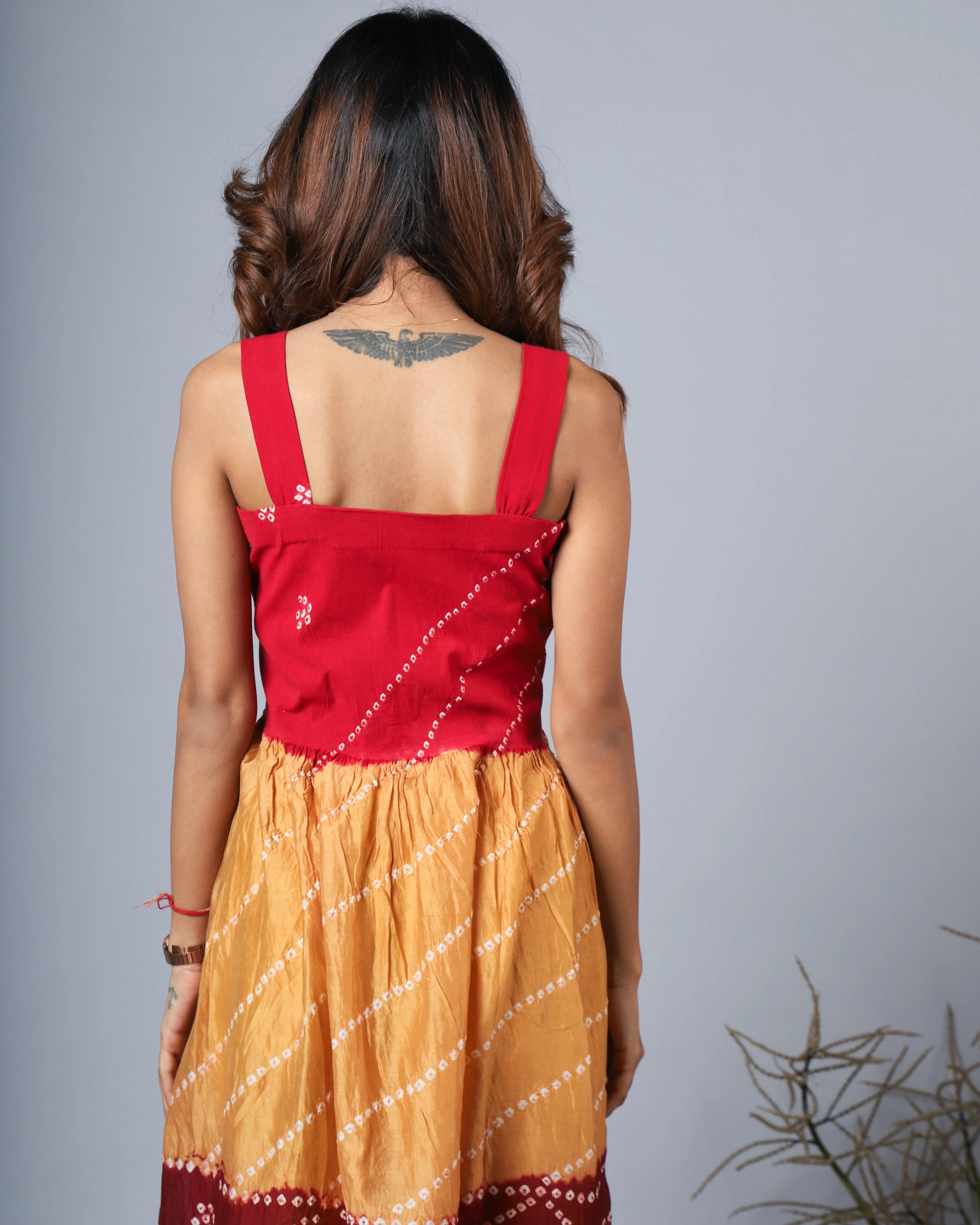 Katun Anmol Collection - Tie and Dye Kora Chanderi Fabric with Lycra at the Top